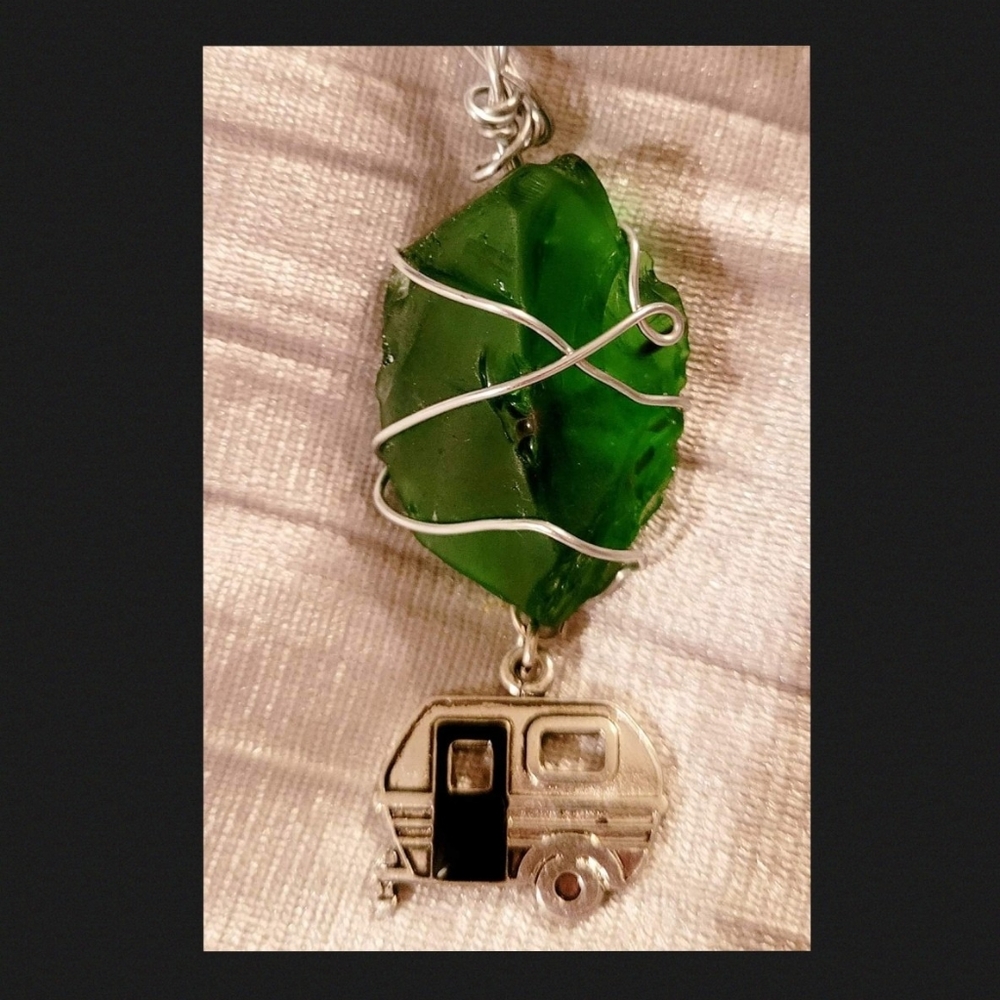 Wire Wrapped Camper Necklace